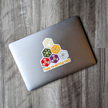 Load image into Gallery viewer, settlers of catan time to settle this large 5 inch vinyl sticker
