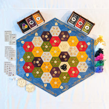 Load image into Gallery viewer, settlers of catan handmade wooden heirloom collector edition from dragon woodshop
